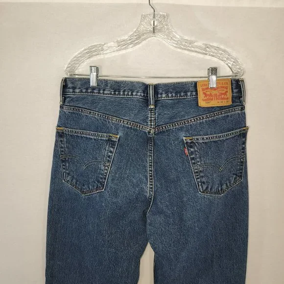LEVI'S 550 VINTAGE Mom Jeans Regular Fit Straight Leg High Rise W36 L30 100% Cot - Picture 6 of 15